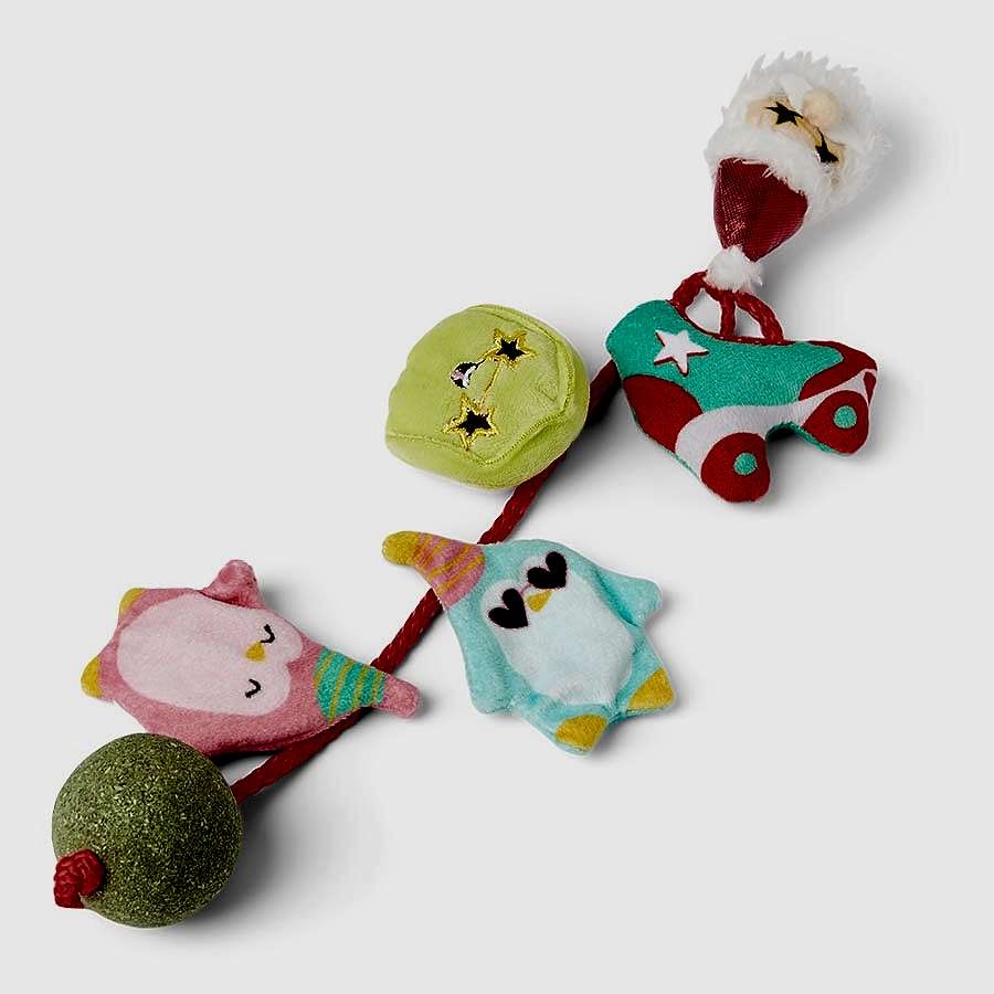 Pets at Home Christmas On A Rope Cat Toy