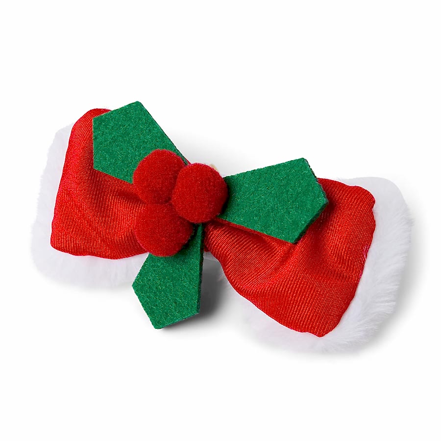 Pets at Home Christmas Holly Berry Dog Bowtie Red