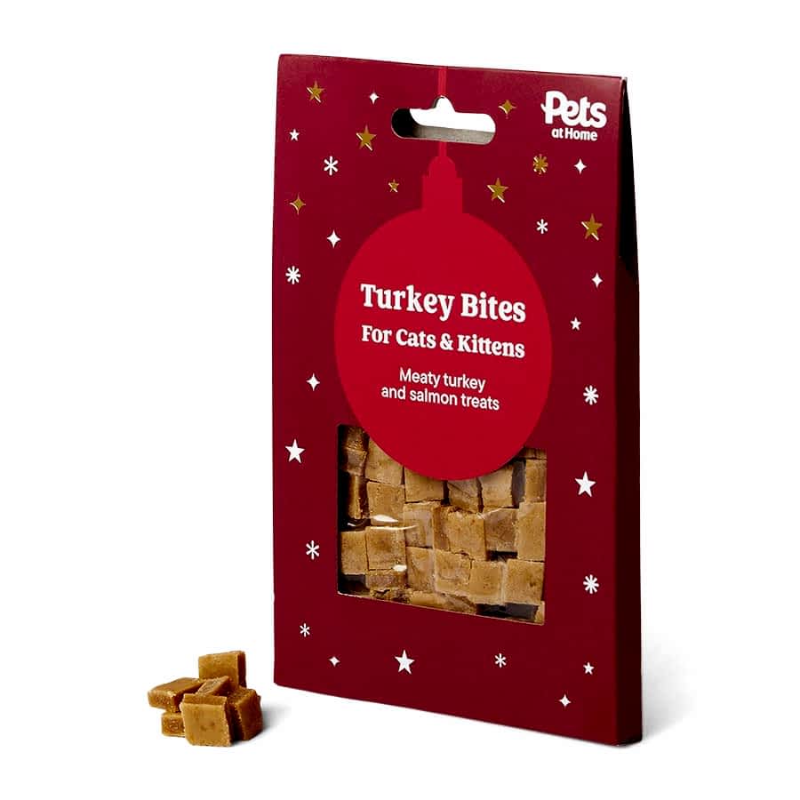 Pets at Home Christmas Turkey Bites Cat & Kitten Treats