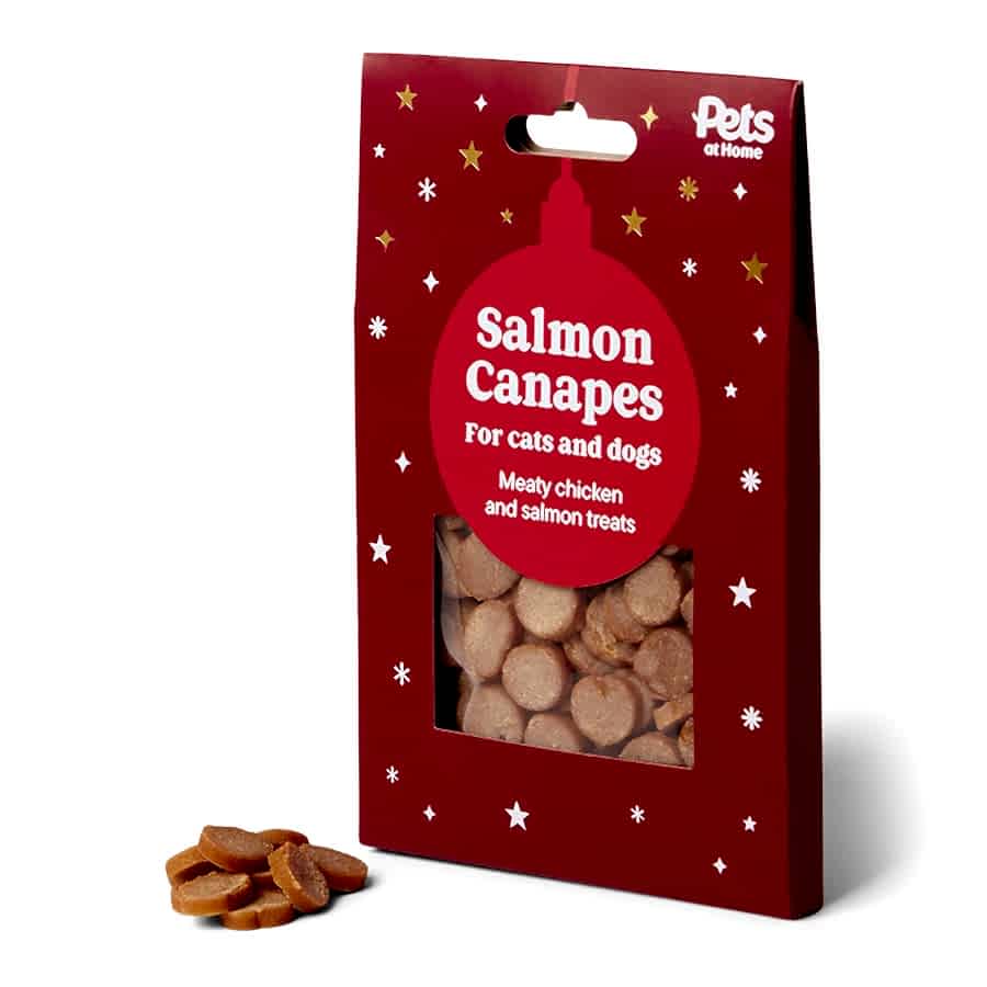 Pets at Home Christmas Canapes Cat & Dog Treats Salmon