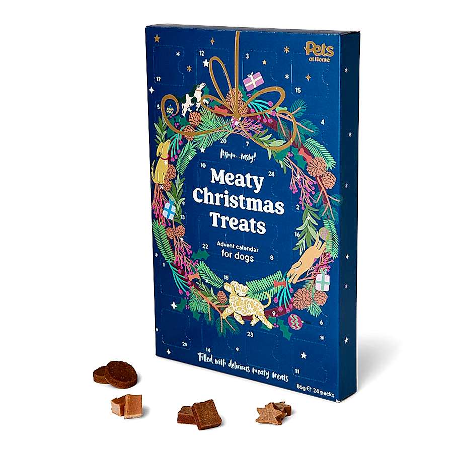 Pets at Home Christmas Advent Calendar Meaty Dog Treats