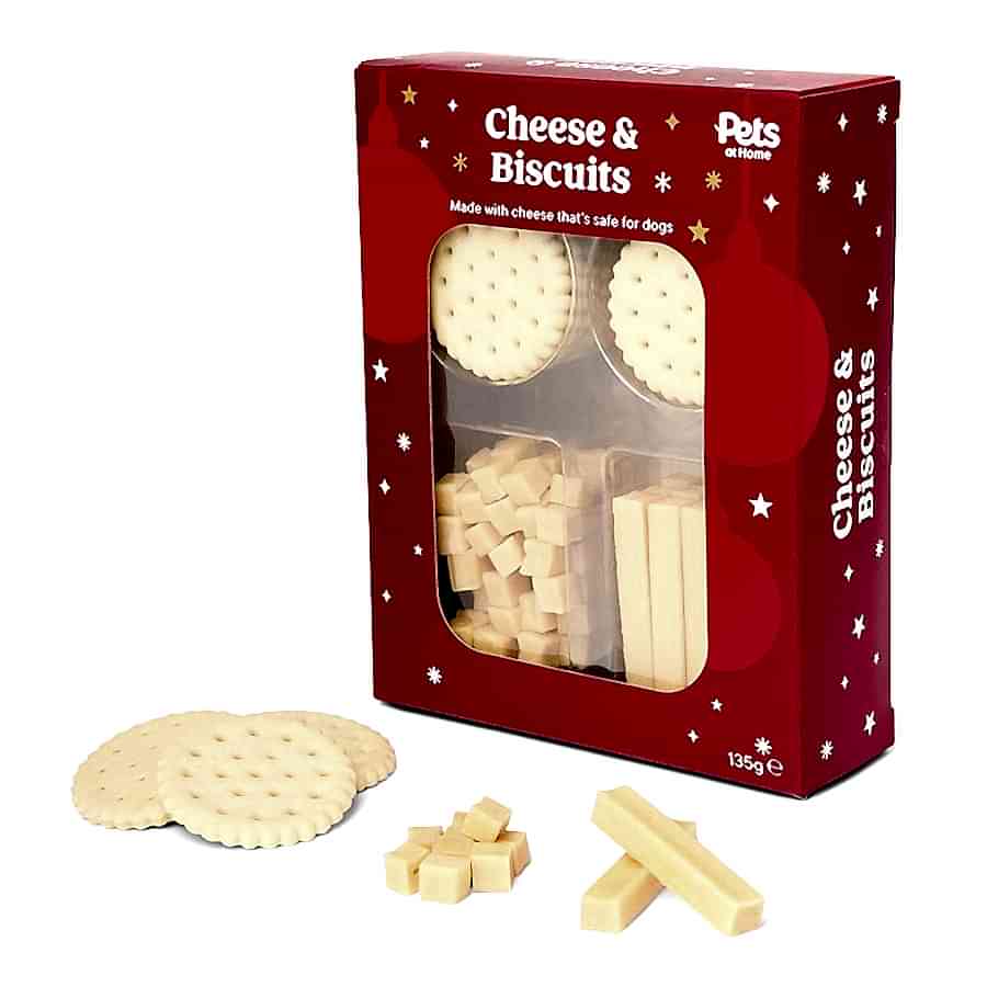 Pets at Home Christmas Dog Treats Cheese & Biscuits