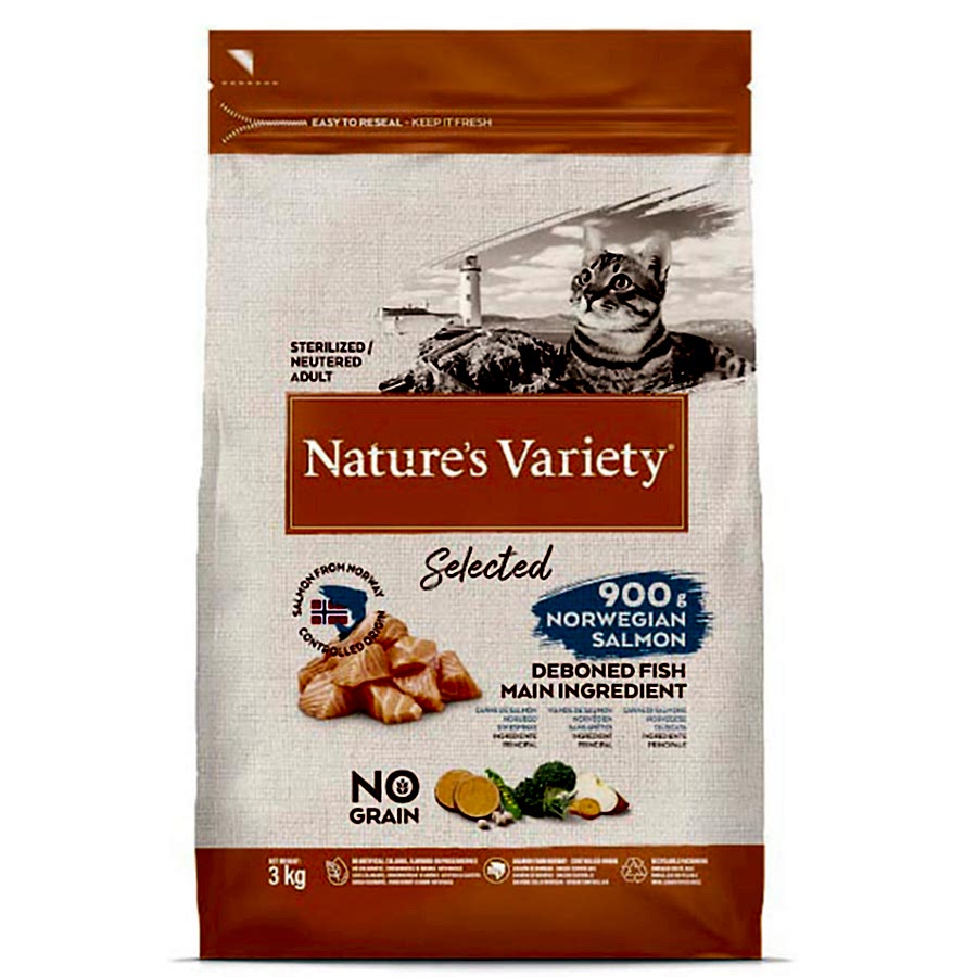 Natures Variety Sterilised Dry Adult Cat Food Norwegian Salmon