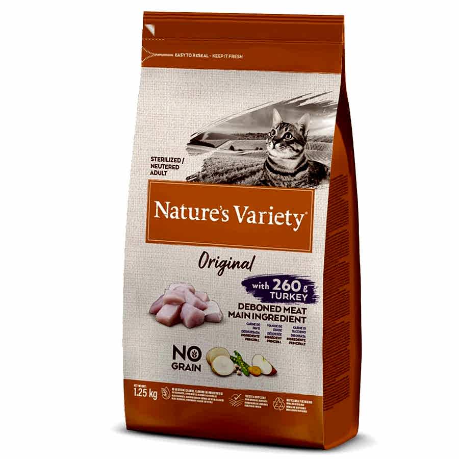 Natures Variety Original Sterilised Dry Adult Cat Food Turkey