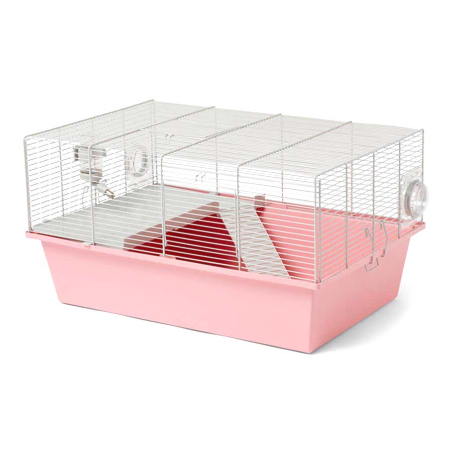 Pets at Home Habitat 1 Dwarf Hamster & Mouse Cage Pink