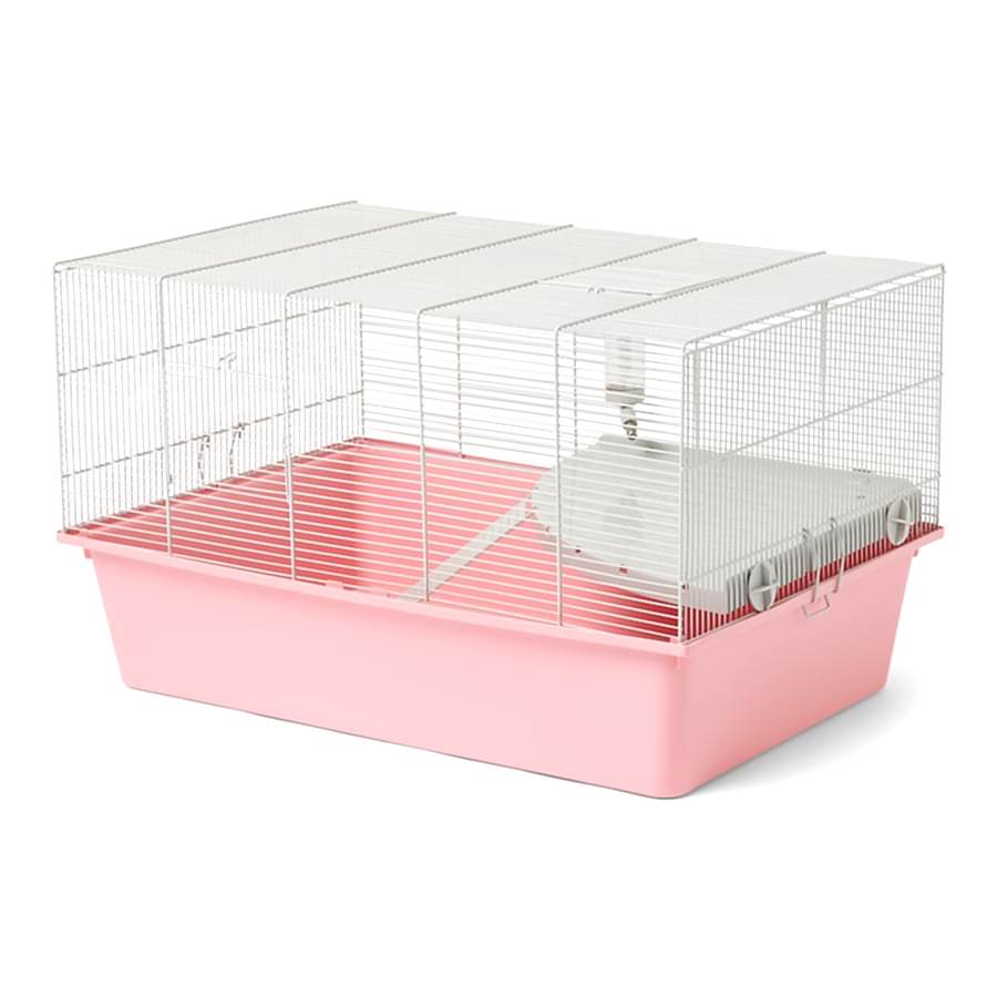 Pets at Home Habitat 2 Dwarf or Syrian Hamster & Mouse Cage Pink