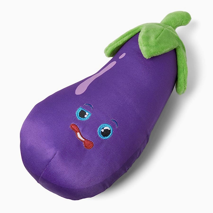 Pets at Home Confused Eggplant Crinkle Dog Toy