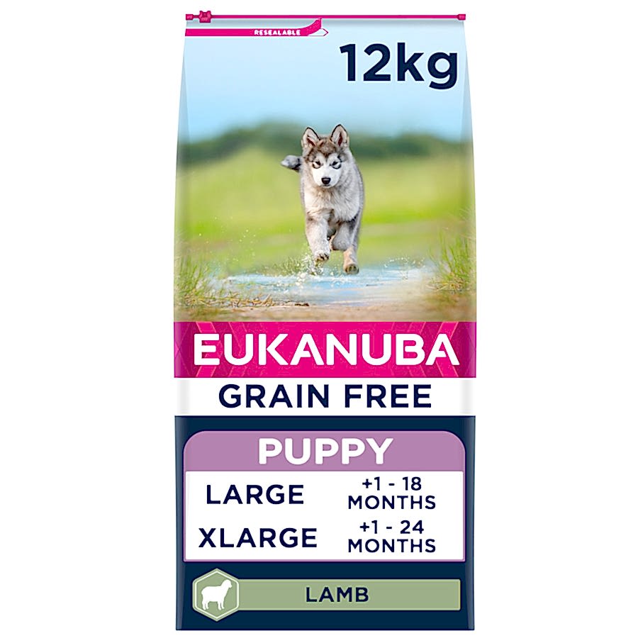 Eukanuba Grain Free Large Breed Dry Puppy Dog Food Lamb