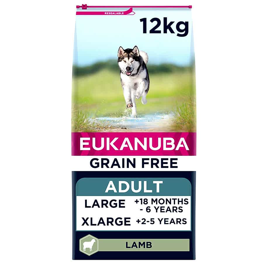 Eukanuba Grain Free Large Breed Dry Adult Dog Food Lamb