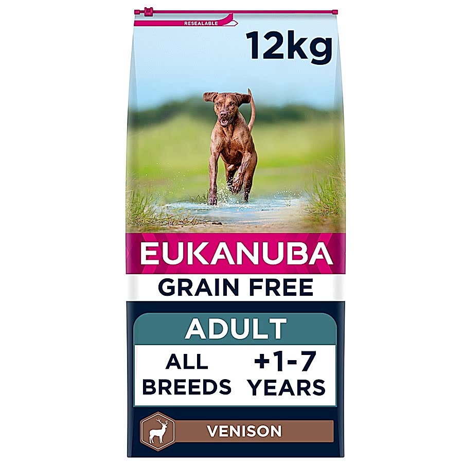 Eukanuba Grain Free Dry Adult Dog Food Venison