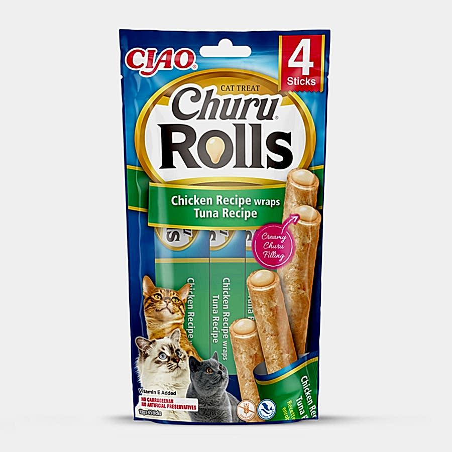 Ciao Churu Cat Treat Rolls Chicken & Tuna x 4