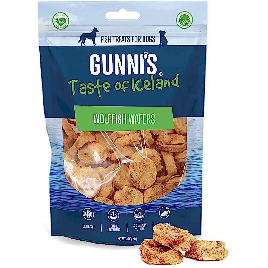 Gunni's Wolffish Wafers Dog Treats