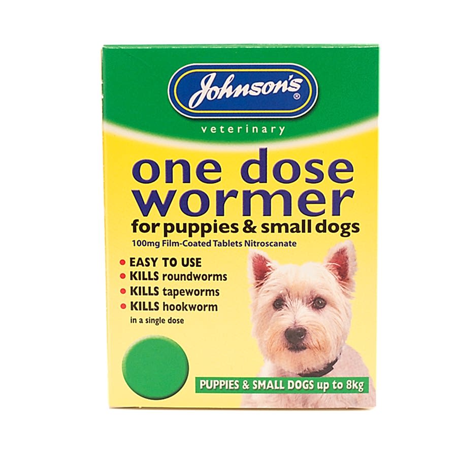 Johnsons Small Dogs & Puppies One Dose Wormer