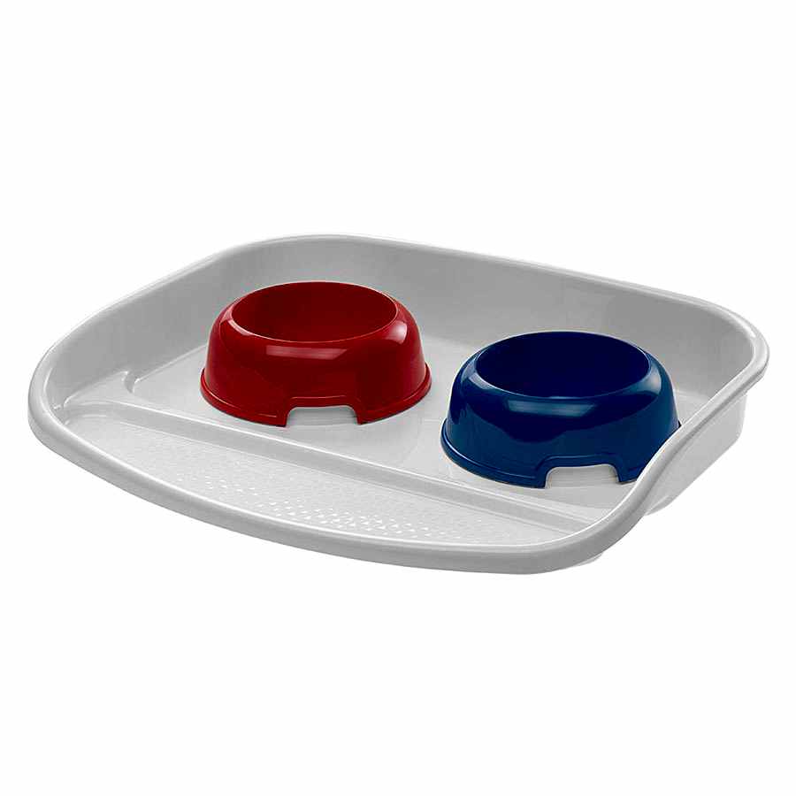 Ferplast Lindo Cat & Dog Feeding Station & Bowls