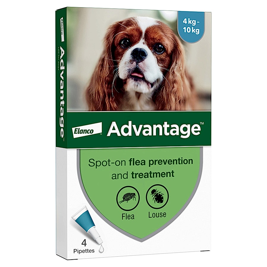 Advantage Spot-On Flea Treatment for Dogs 4 Pack