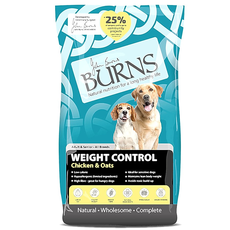 Burns Weight Control Dry Dog Food Chicken & Oats