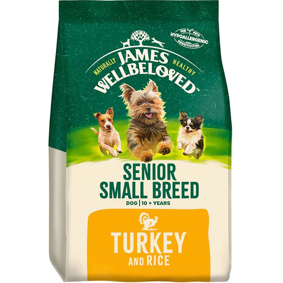 James Wellbeloved Small Breed Senior Dry Dog Food Turkey & Rice