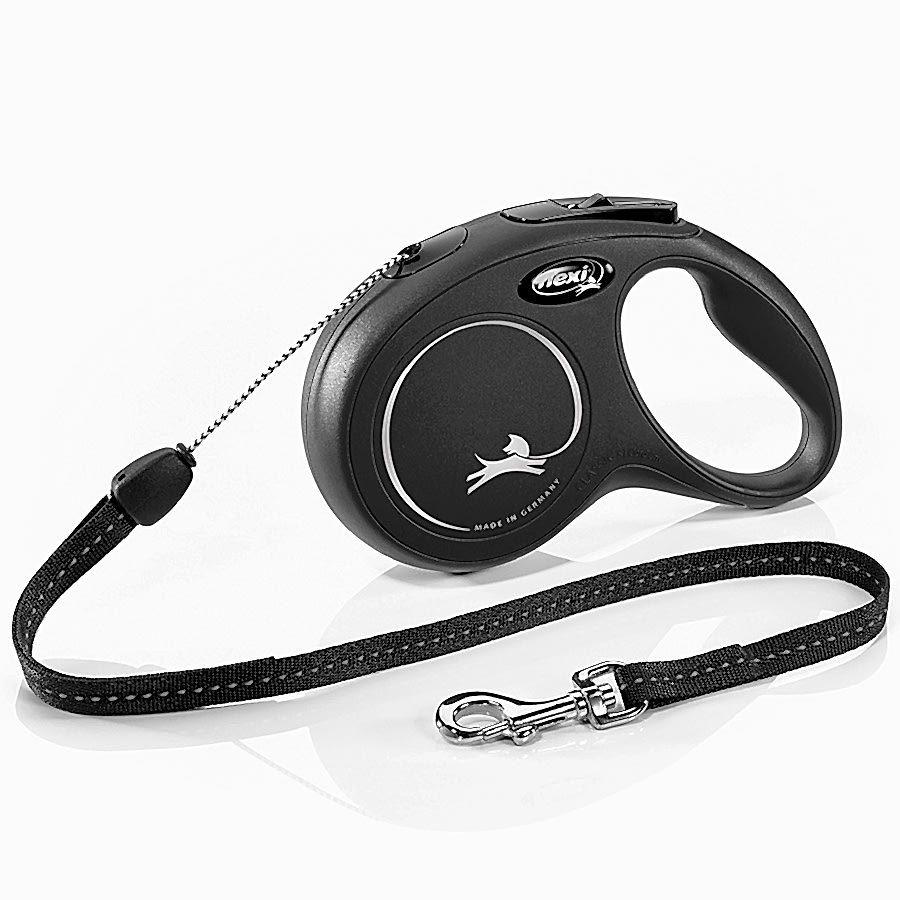 Flexi New Classic Extending Dog Lead 8m Black