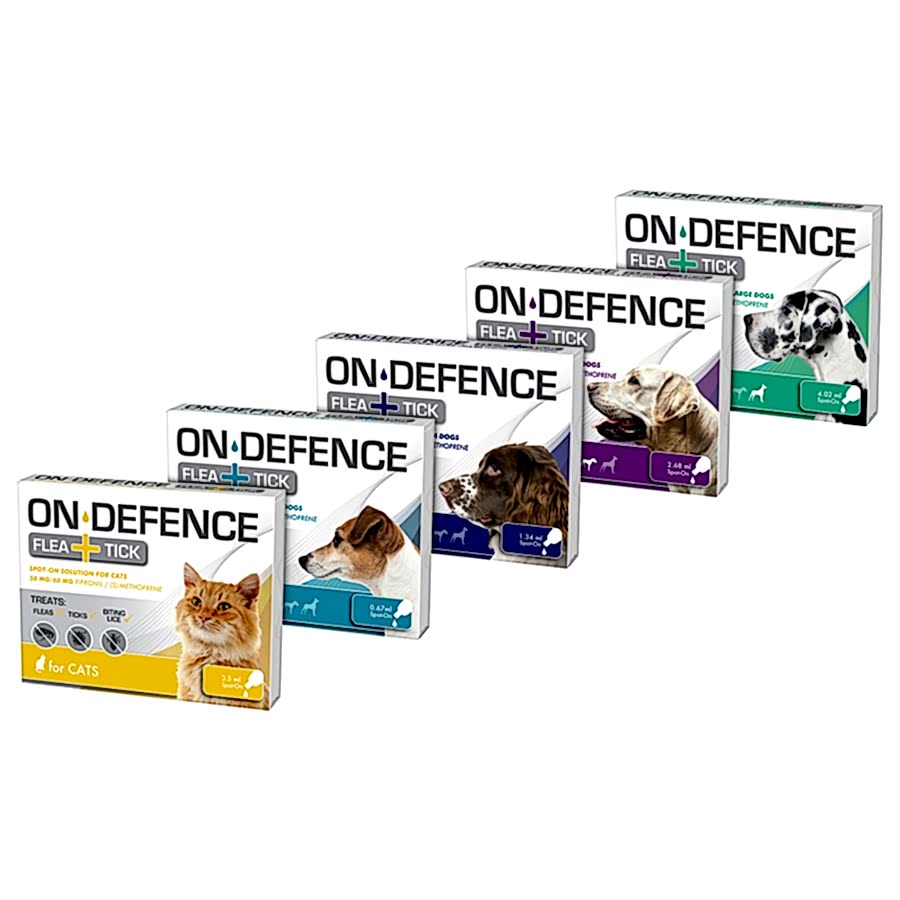 On Defence Spot-On Dog & Cat Flea & Tick Solution