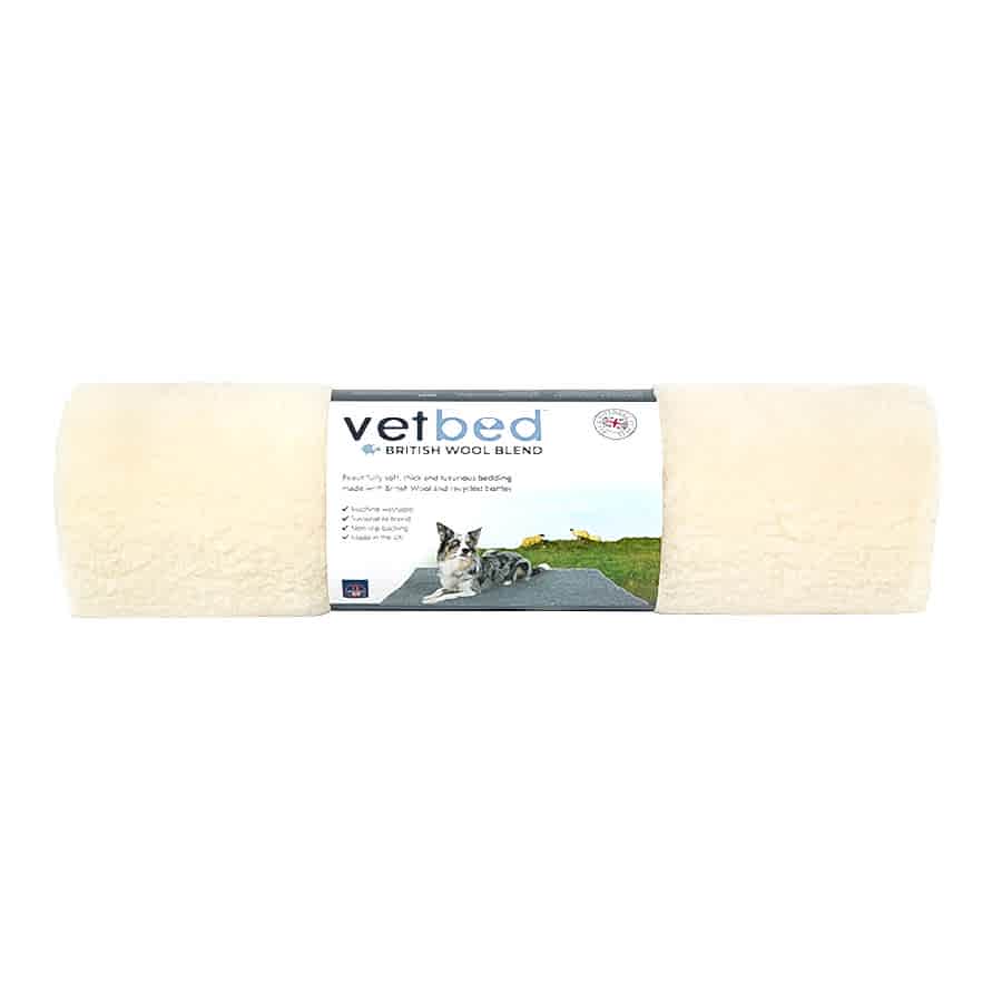 Petlife Vetbed Wool Blend Non-Slip Pet Bed Cream