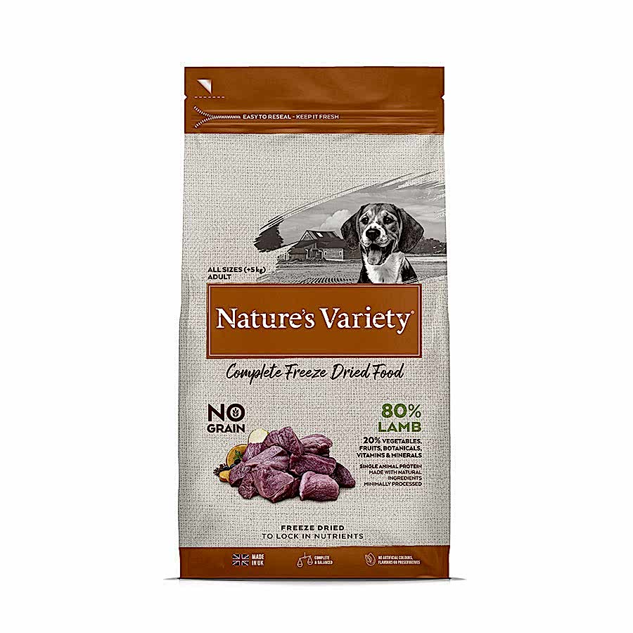 Natures Variety Mini Complete Freeze Dried Adult Dog Food Lamb