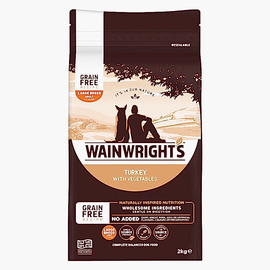 Wainwright's Grain Free Large Breed Adult Dry Dog Food Turkey