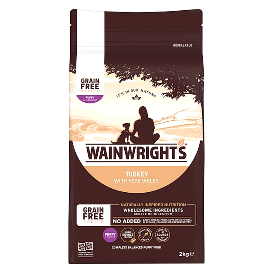 Wainwright's Grain Free Puppy Dry Dog Food Turkey