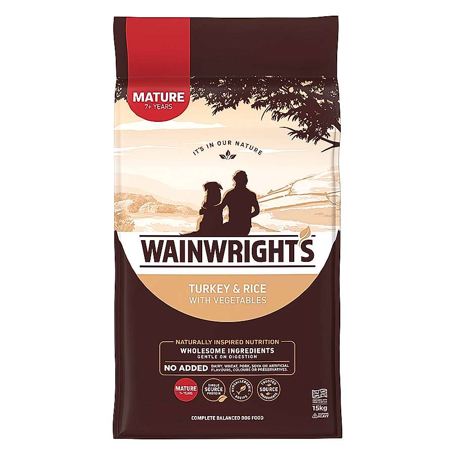 Wainwright's Mature Dry Dog Food Turkey with Rice