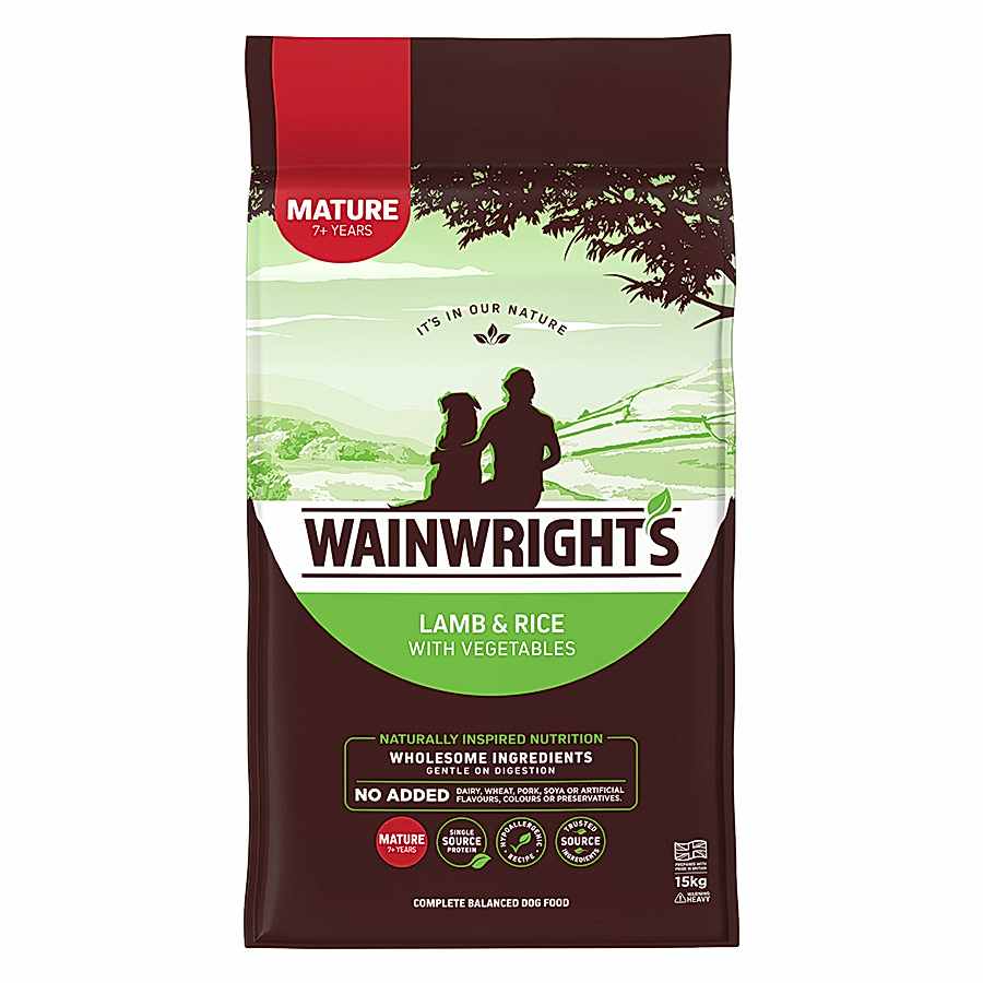 Wainwright's Mature Dry Dog Food Lamb with Rice