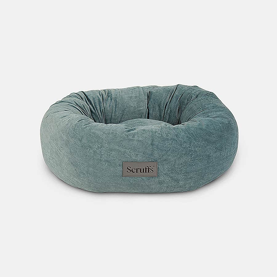 Scruffs Oslo Round Dog Bed Teal Blue