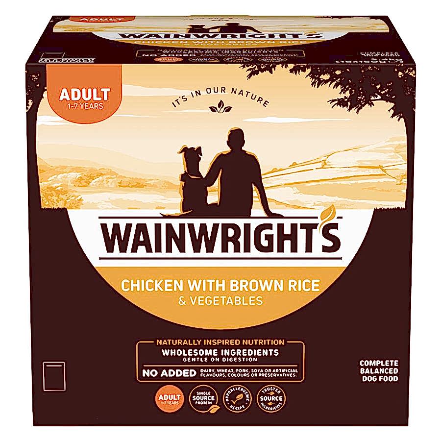 Wainwright's Adult Wet Dog Food Chicken with Brown Rice