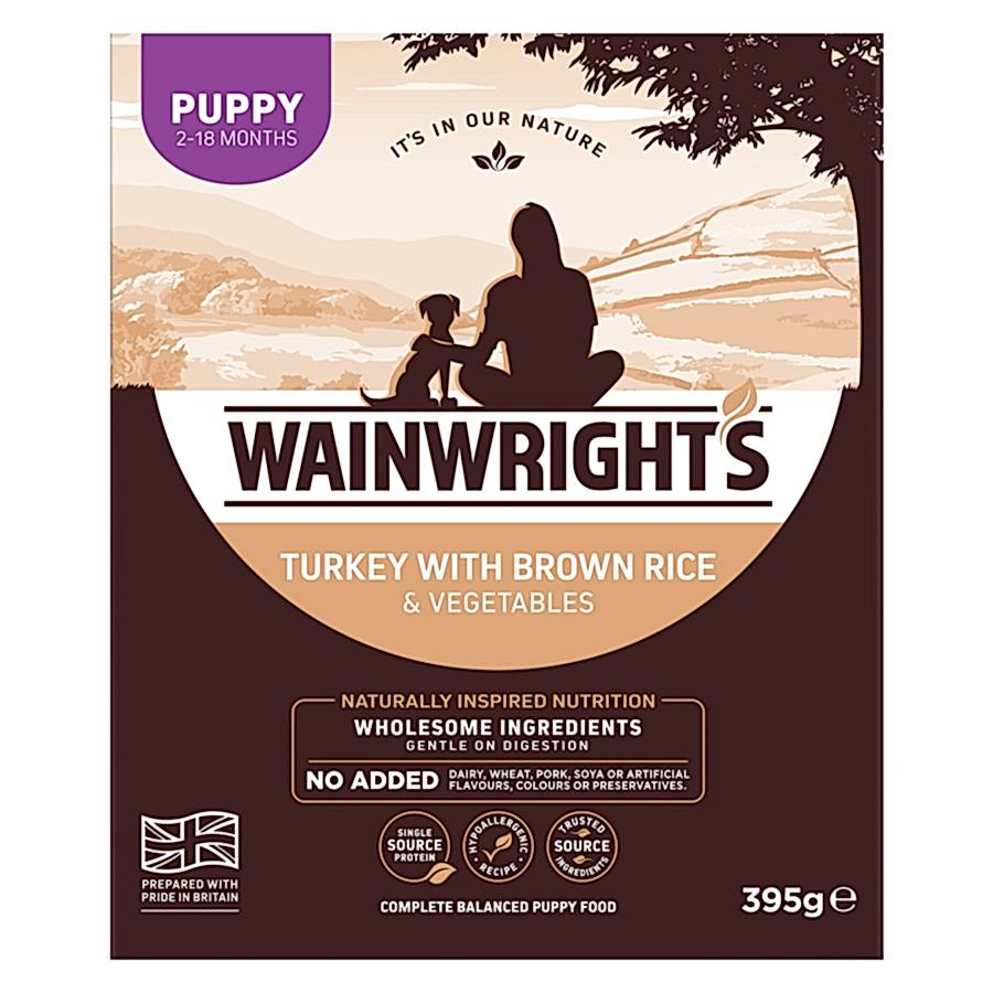 Wainwright's Puppy Wet Dog Food Turkey with Brown Rice