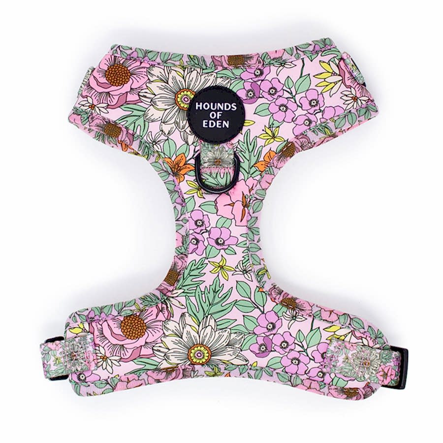 Hounds of Eden Wild Blossom Dog Harness Pink