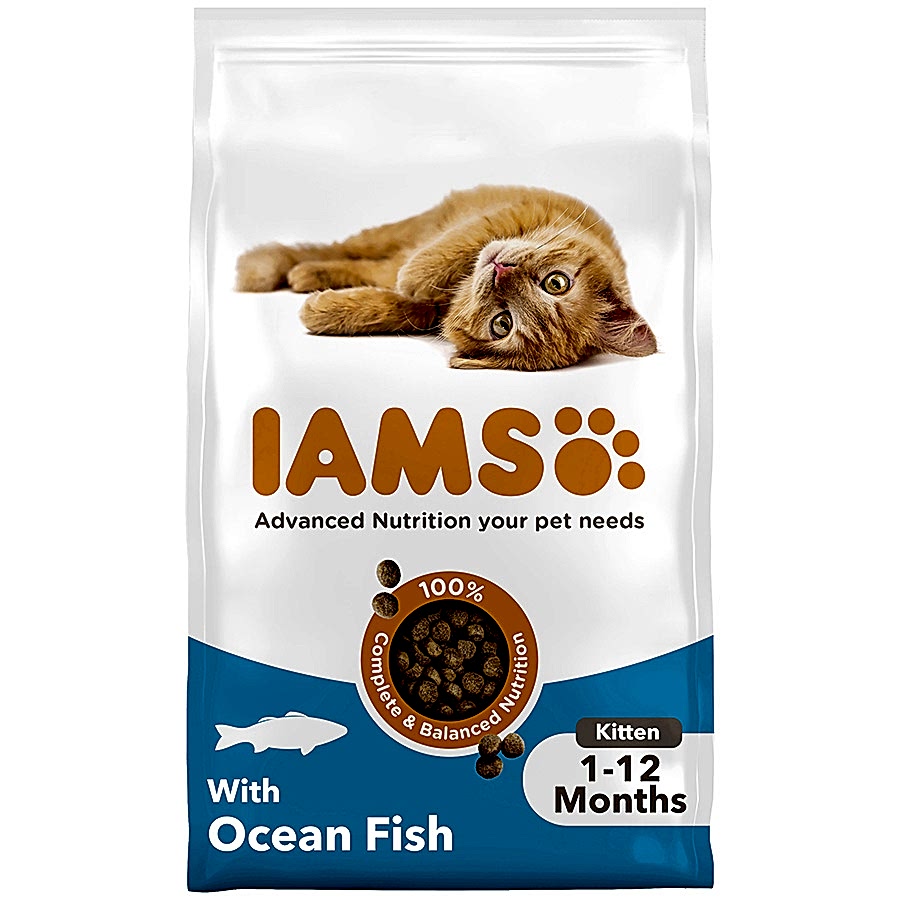 Iams Vitality Advanced Nutrition Kitten Dry Cat Food with Ocean Fish