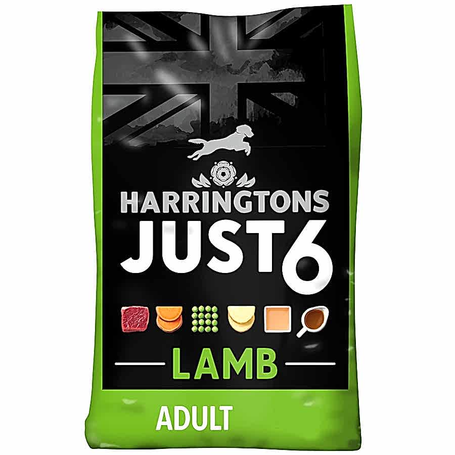 Harringtons Just 6 Complete Adult Dry Dog Food Lamb & Potato