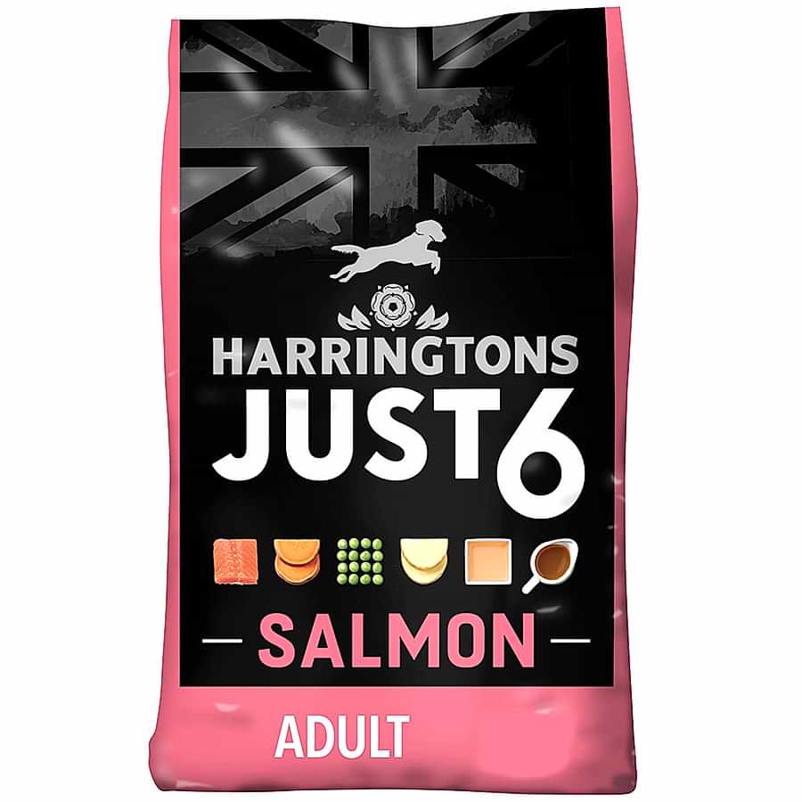 Harringtons Just 6 Complete Adult Dry Dog Food Salmon & Potato