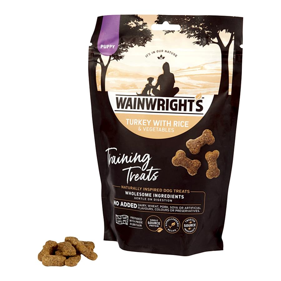 Wainwright's Puppy Training Treats Turkey with Rice