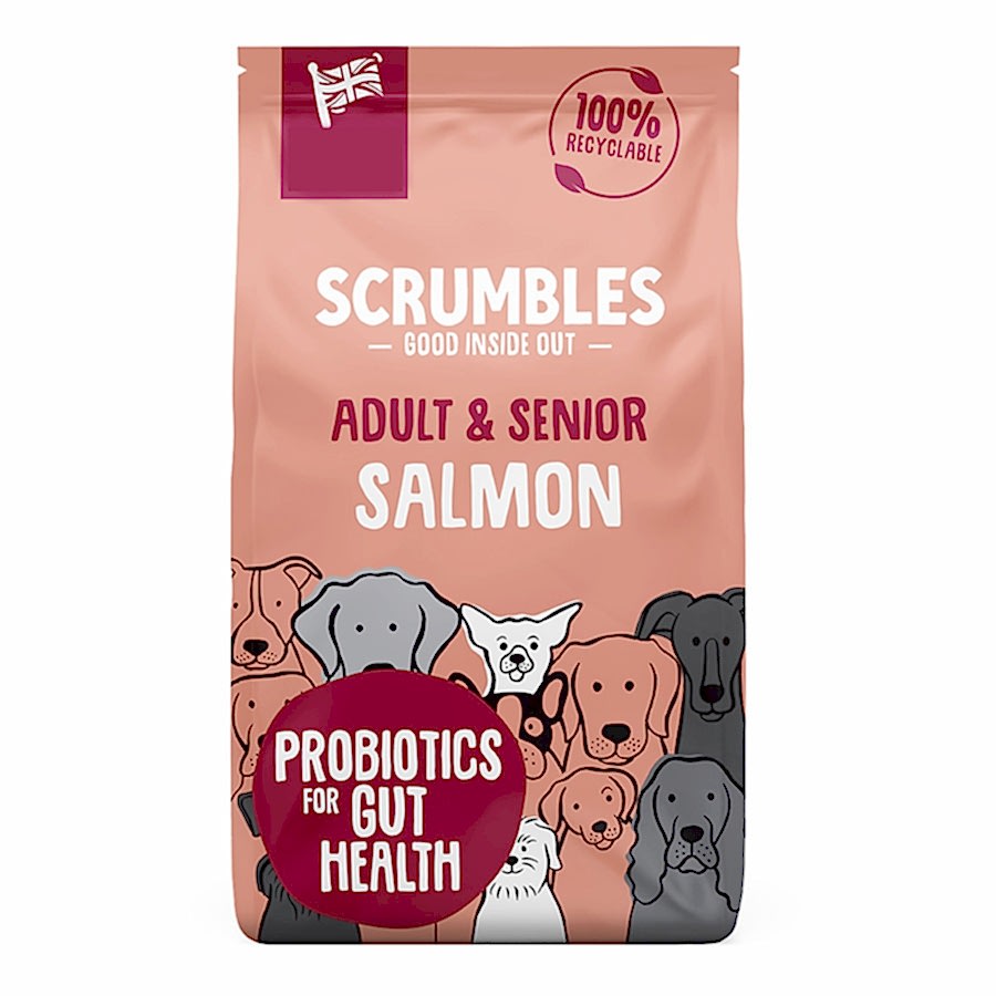 Scrumbles Complete Dry Adult and Senior Dog Food Salmon