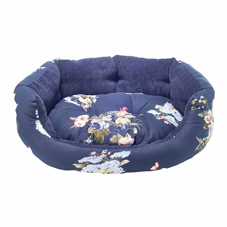 Danish Design Laura Ashley Rosemore Deluxe Slumber Dog Bed Navy