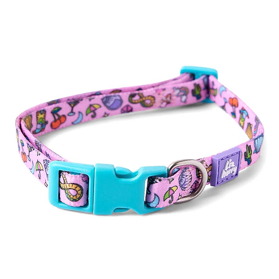 Pets Loves x Liz Harry Vegas Print Dog Collar Multicolour