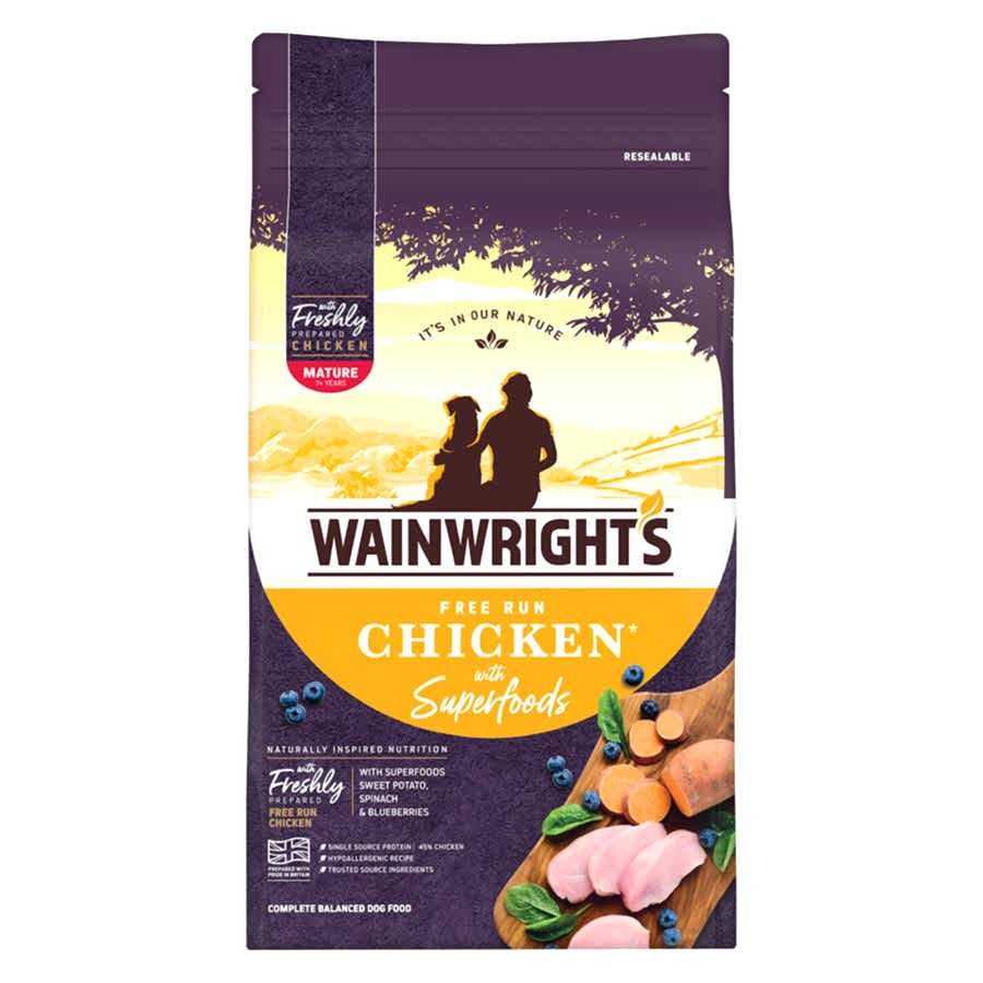 Wainwright's Free Run Chicken with Superfoods Mature Dry Dog Food