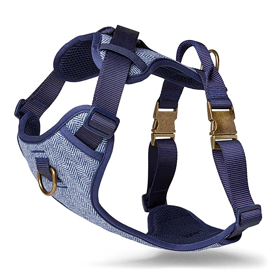 Wainwright's Herringbone Dog Harness Navy