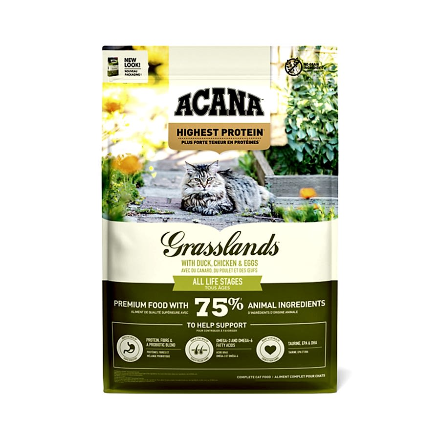 Acana Highest Protein Complete Dry Cat Food Chicken Duck Turkey & Quail