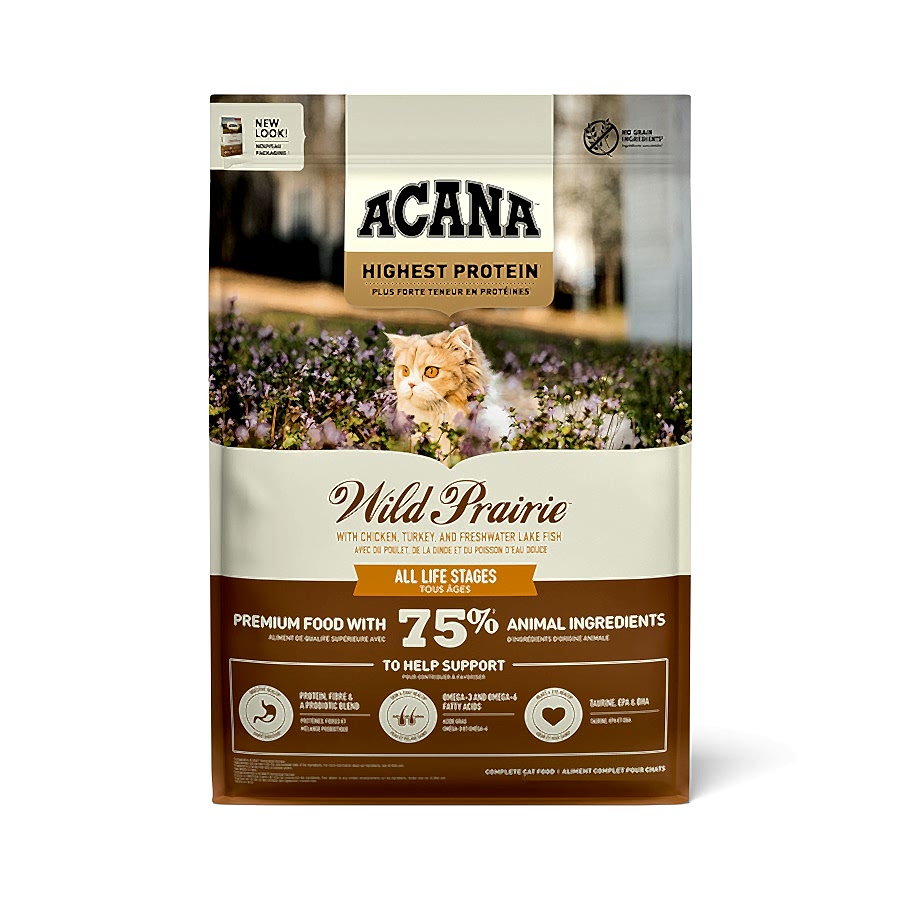 Acana Highest Protein Complete Dry Adult Cat Food Wild-Caught Fish & Eggs