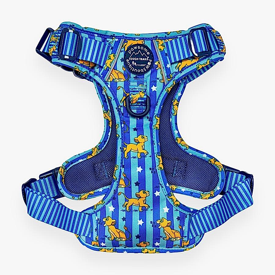 Pawsome Paws Boutique x Disney Simba Tough Trails Dog Harness Blue