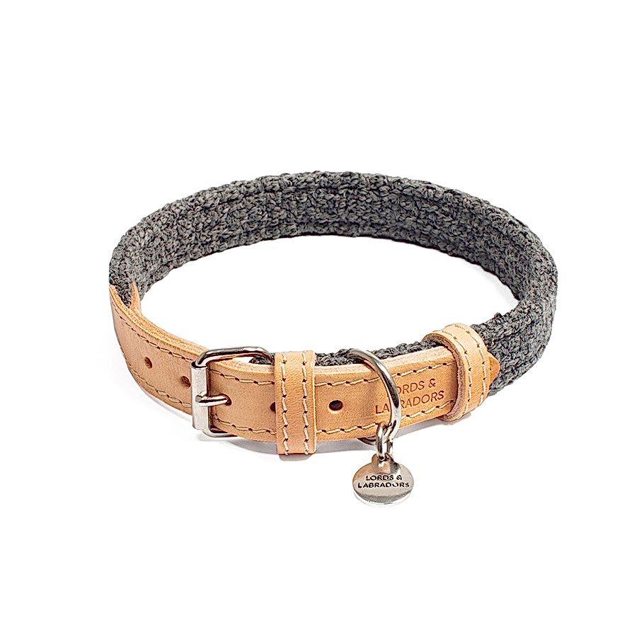 Lords & Labradors Herdwick Dog Collar Graphite