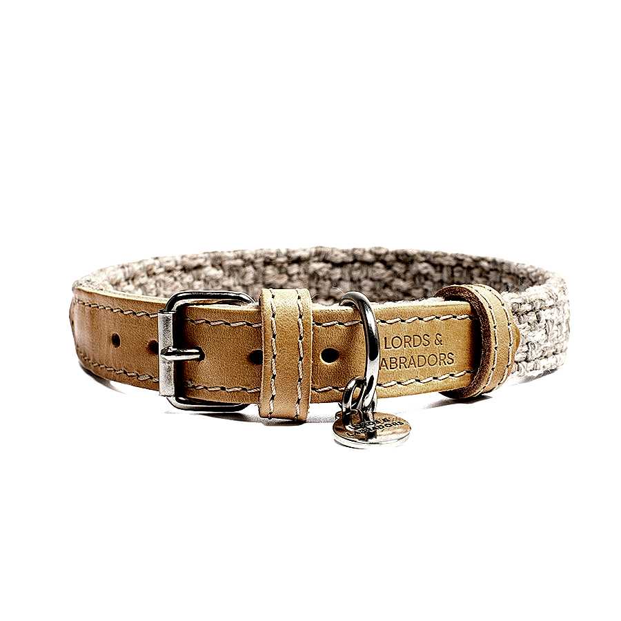 Lords & Labradors Herdwick Dog Collar Sandstone