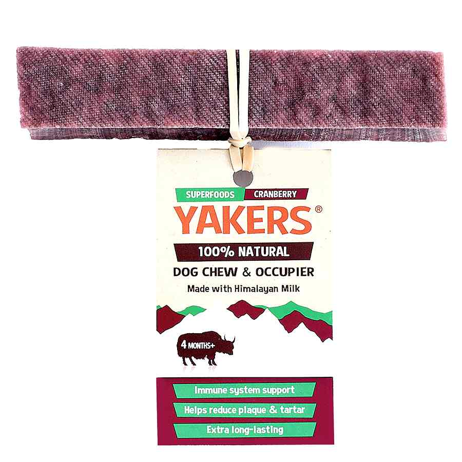 Yakers Dog Chew Treat Cranberry