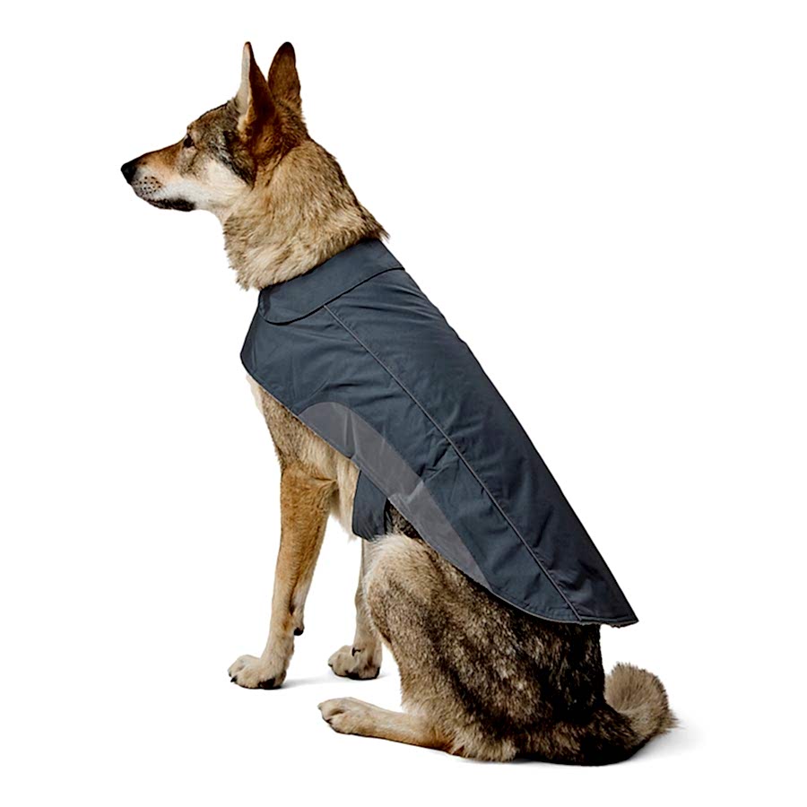 Pets at Home Ripstop Reflective Trim Dog Coat Charcoal