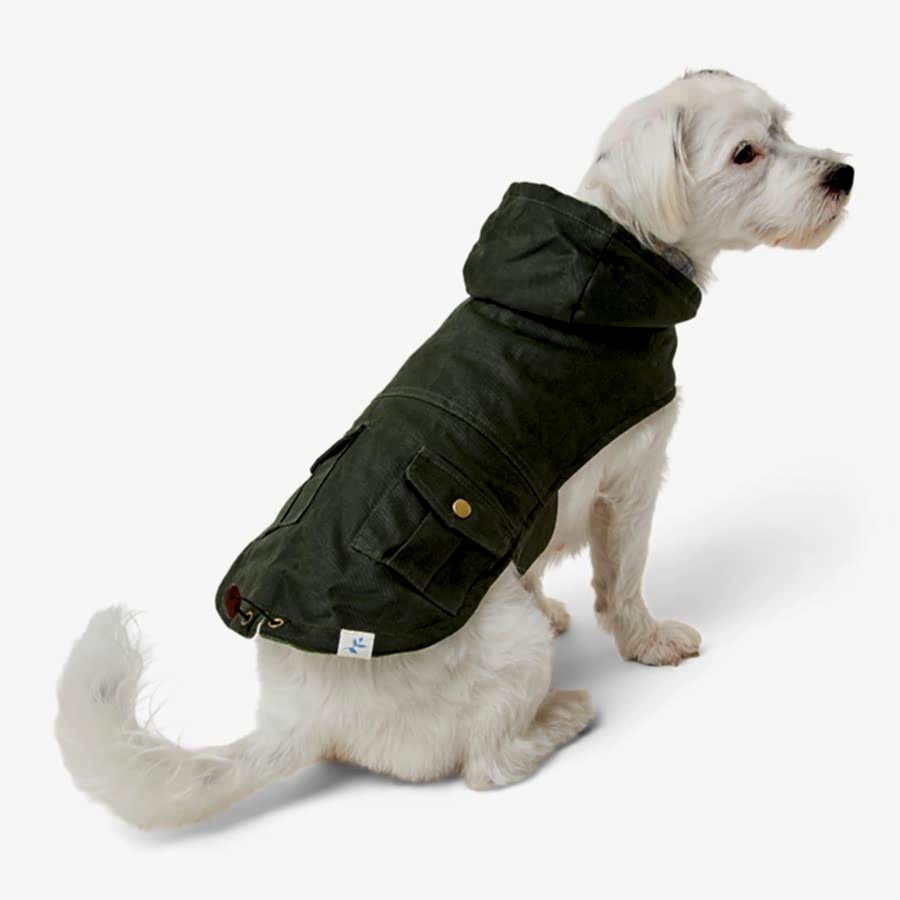 Harry Barker Dog Jacket with Pockets Green